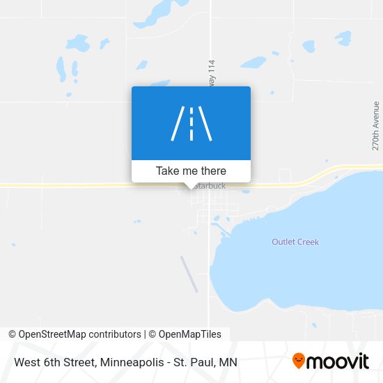 West 6th Street map