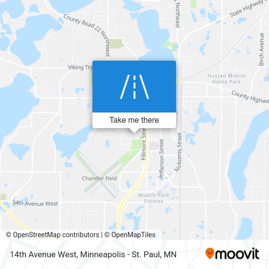 Mapa de 14th Avenue West