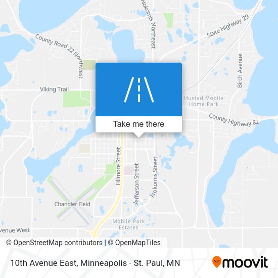 Mapa de 10th Avenue East