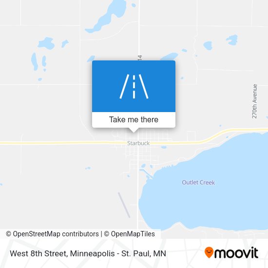 West 8th Street map