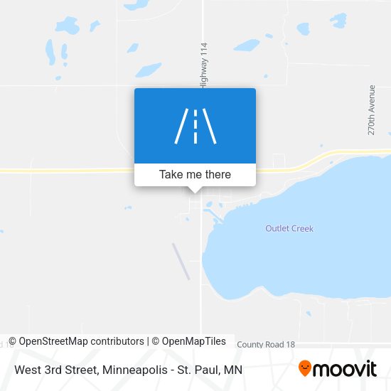 Mapa de West 3rd Street