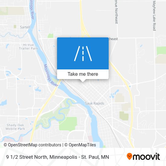 Mapa de 9 1/2 Street North