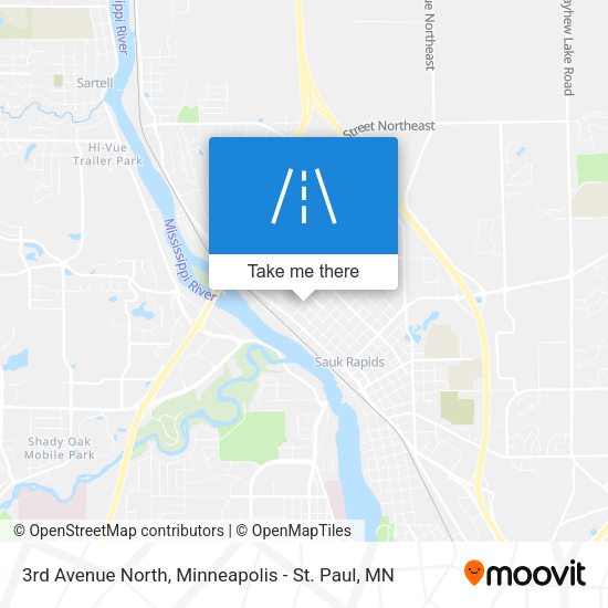 3rd Avenue North map