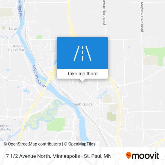 7 1/2 Avenue North map