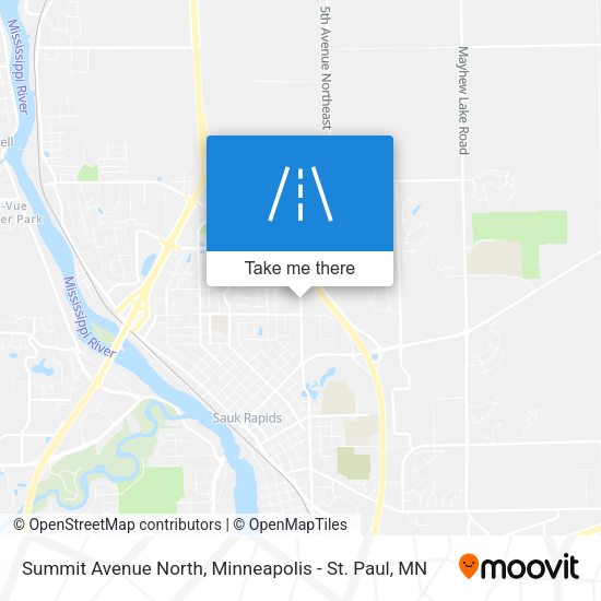 Summit Avenue North map
