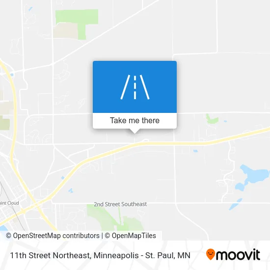 11th Street Northeast map