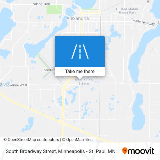 South Broadway Street map