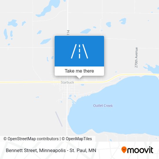 Bennett Street map