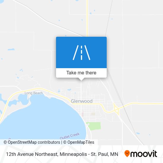 12th Avenue Northeast map