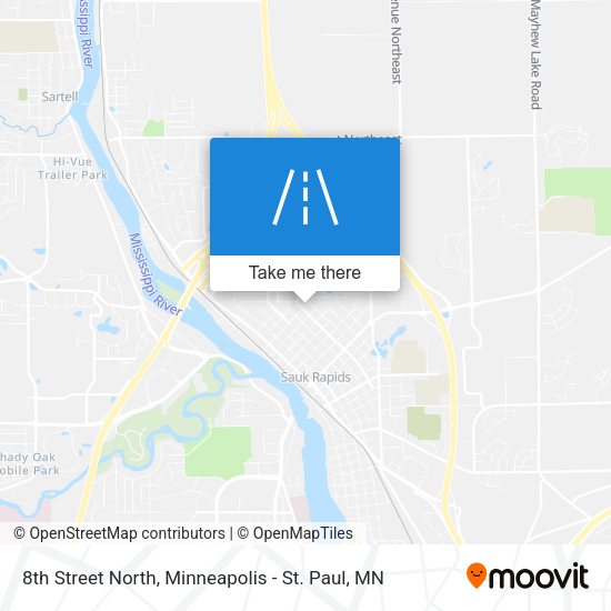Mapa de 8th Street North