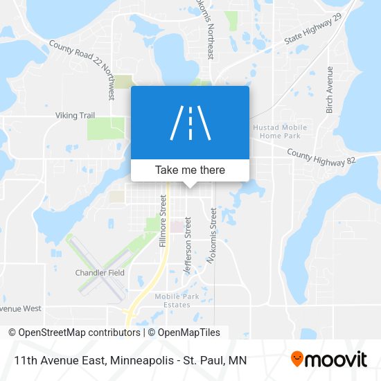 Mapa de 11th Avenue East