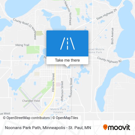 Noonans Park Path map