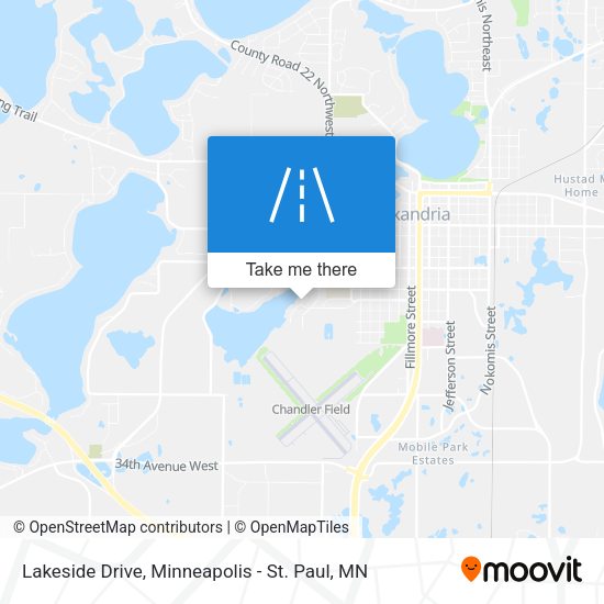 Mapa de Lakeside Drive