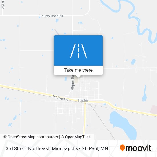 3rd Street Northeast map