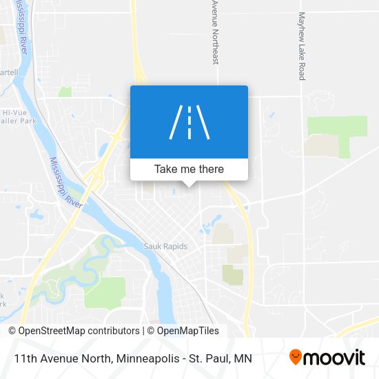 11th Avenue North map