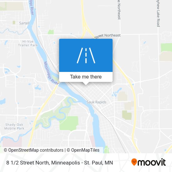 8 1/2 Street North map