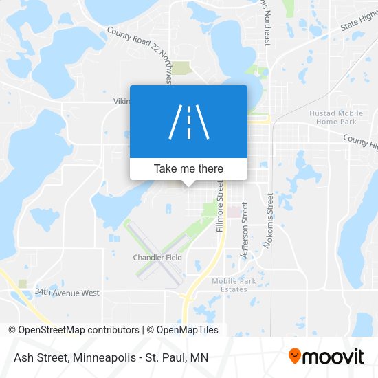 Ash Street map