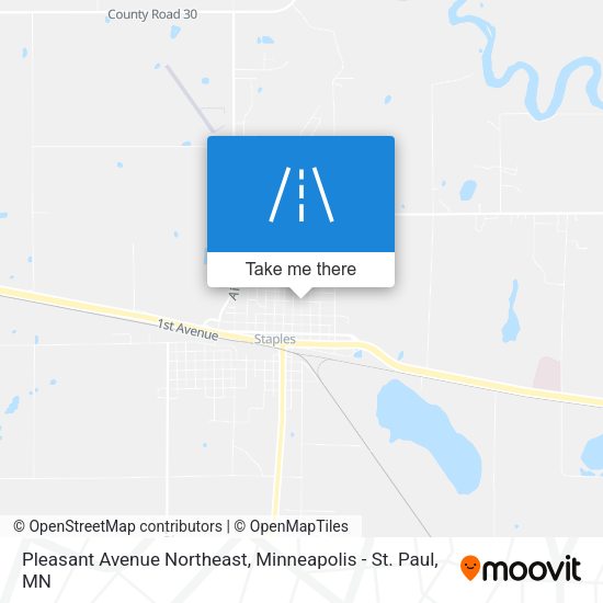 Pleasant Avenue Northeast map