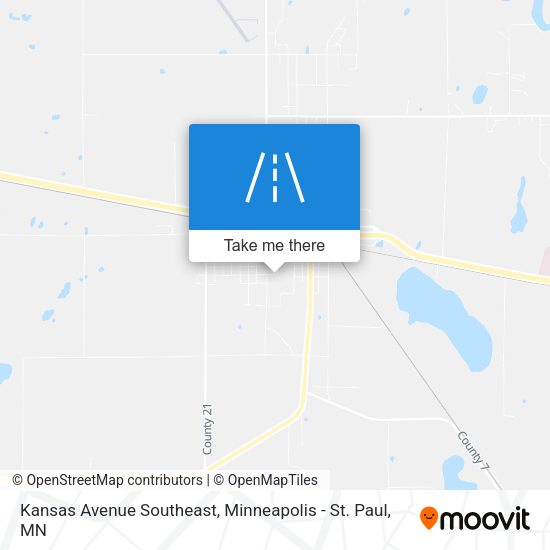 Kansas Avenue Southeast map