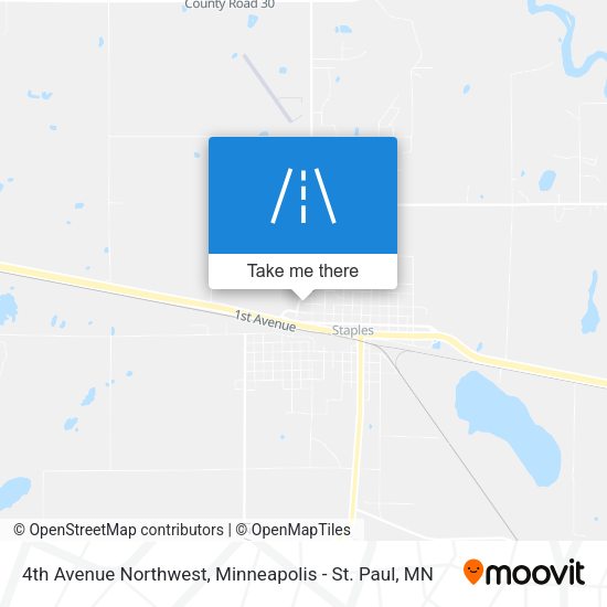 4th Avenue Northwest map