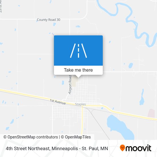 Mapa de 4th Street Northeast