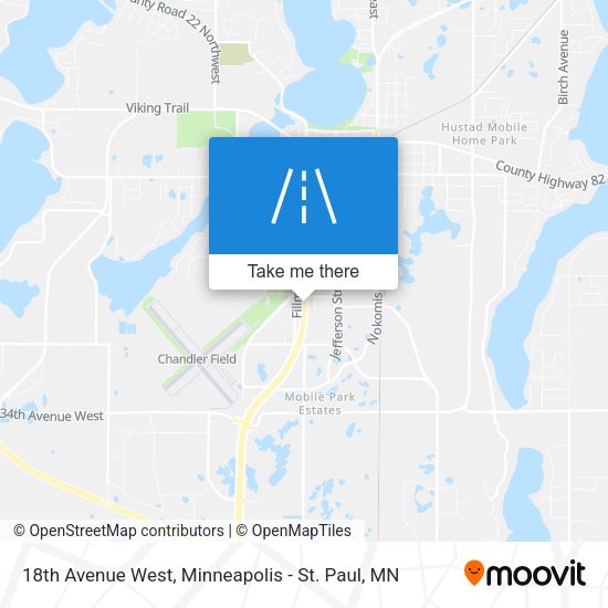 18th Avenue West map