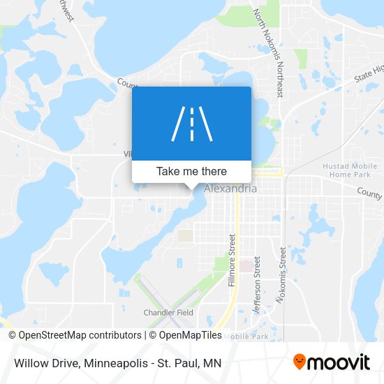 Willow Drive map