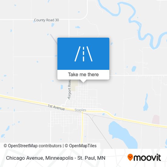 Mapa de Chicago Avenue