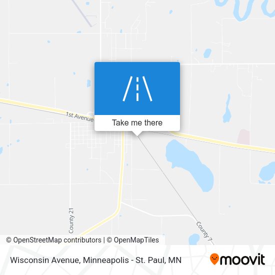 Mapa de Wisconsin Avenue