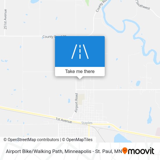 Mapa de Airport Bike/Walking Path