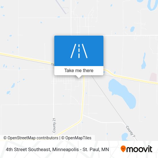 4th Street Southeast map