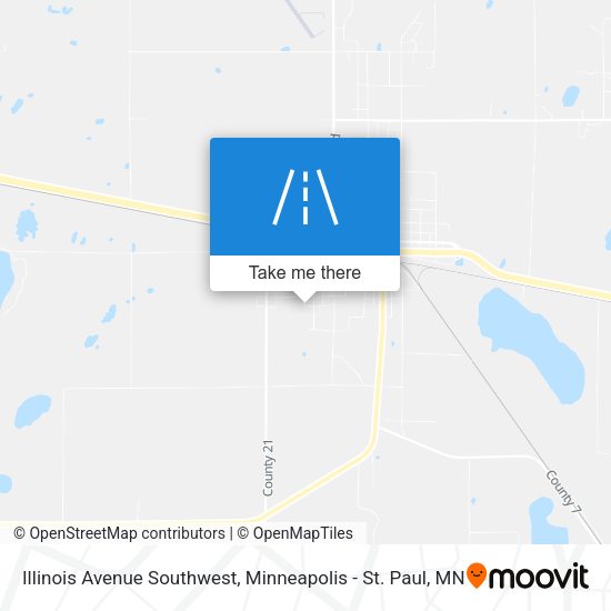 Mapa de Illinois Avenue Southwest