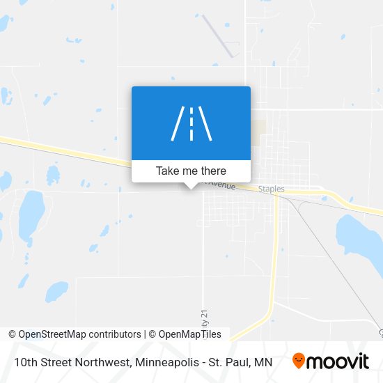 10th Street Northwest map