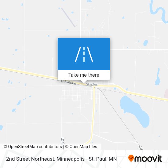 2nd Street Northeast map