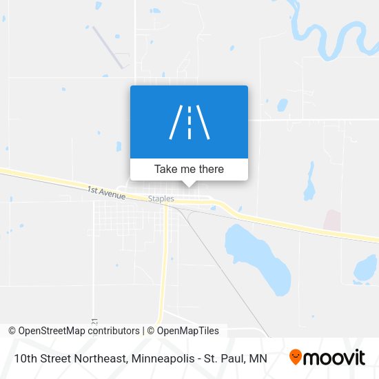 10th Street Northeast map