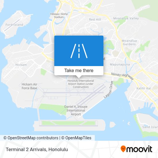 Terminal 2 Arrivals map