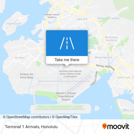 Mapa de Terminal 1 Arrivals
