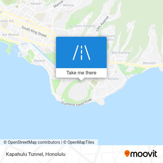 Kapahulu Tunnel map