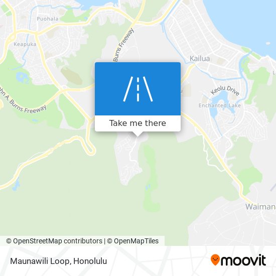 Mapa de Maunawili Loop