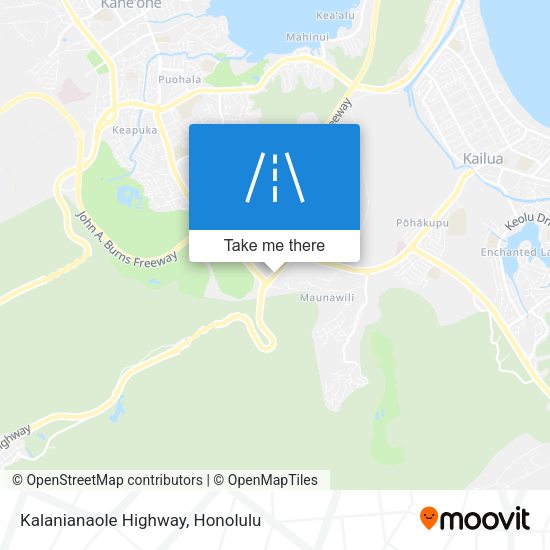 Mapa de Kalanianaole Highway