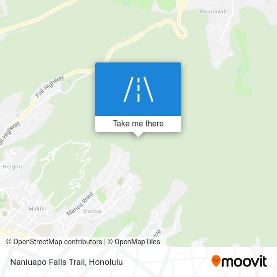 Naniuapo Falls Trail map