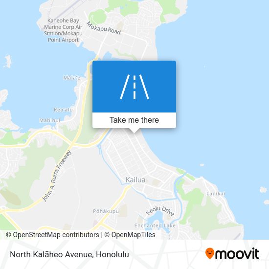 Mapa de North Kalāheo Avenue