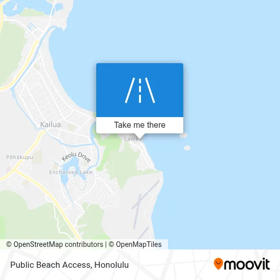 Public Beach Access map