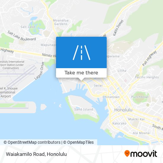 Waiakamilo Road map