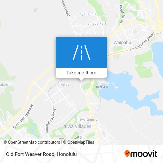 Old Fort Weaver Road map