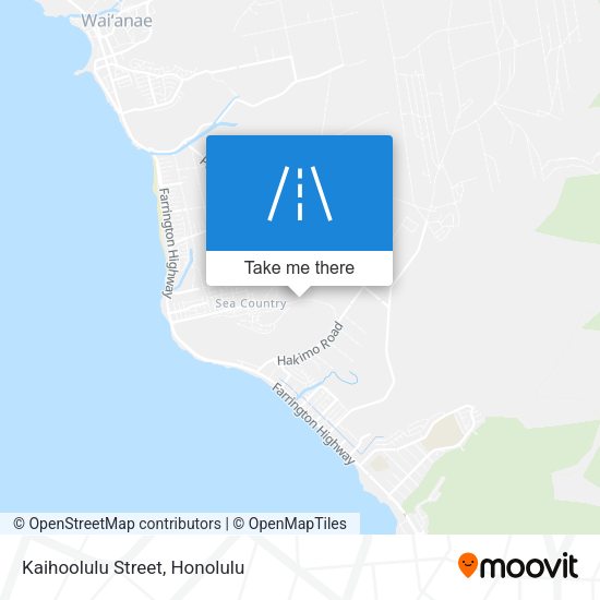 Kaihoolulu Street map
