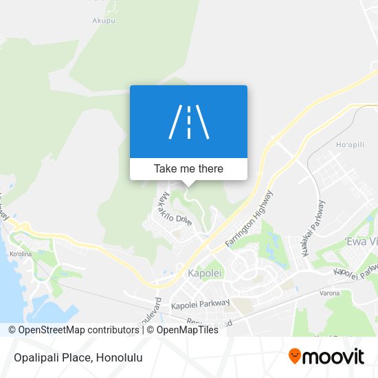 Mapa de Opalipali Place