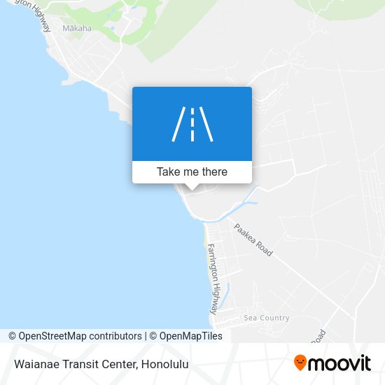 Waianae Transit Center map
