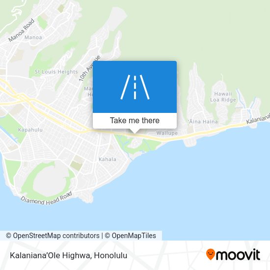 Kalaniana’Ole Highwa map