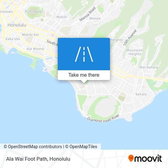 Mapa de Ala Wai Foot Path